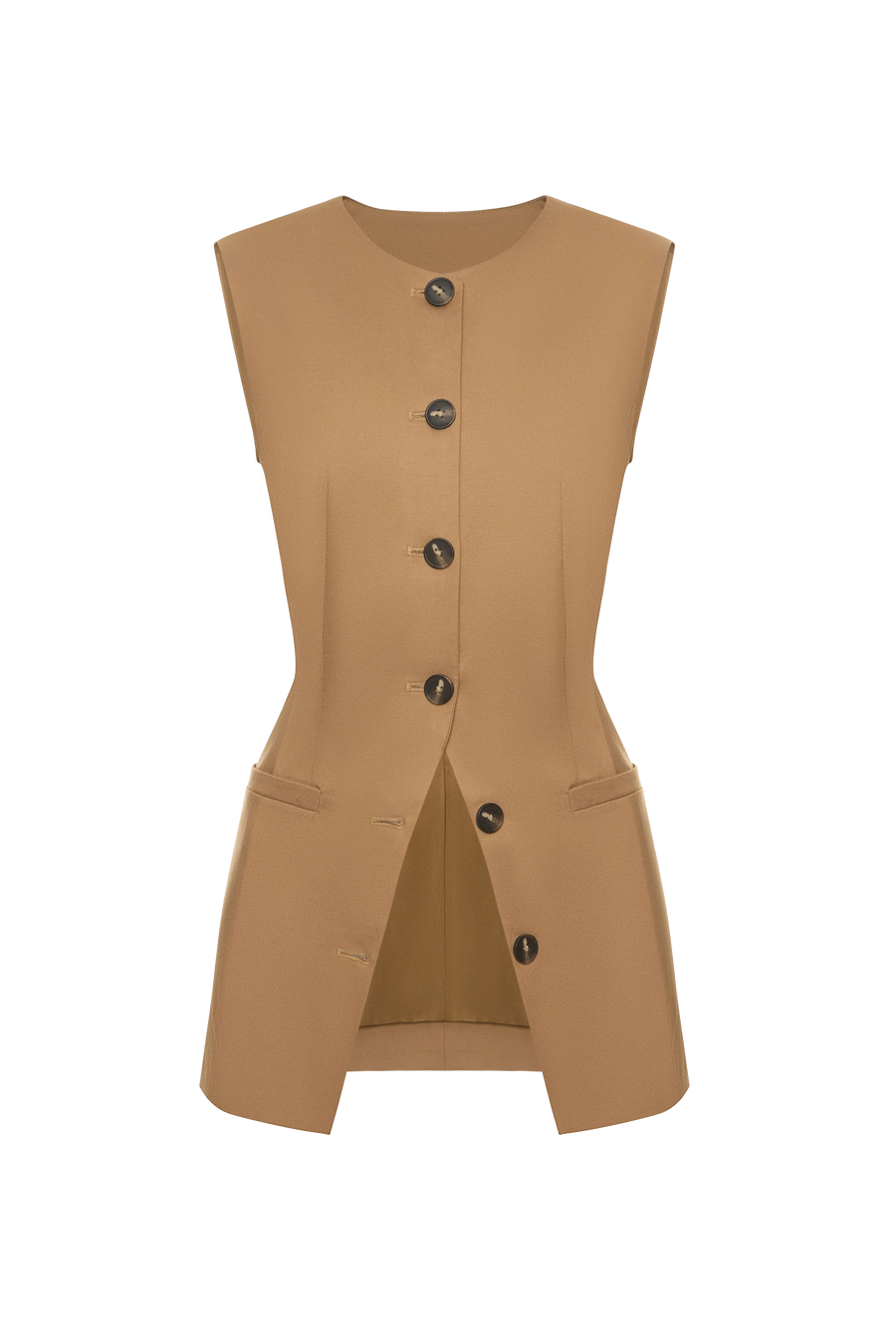 Cappuccino Long Vest