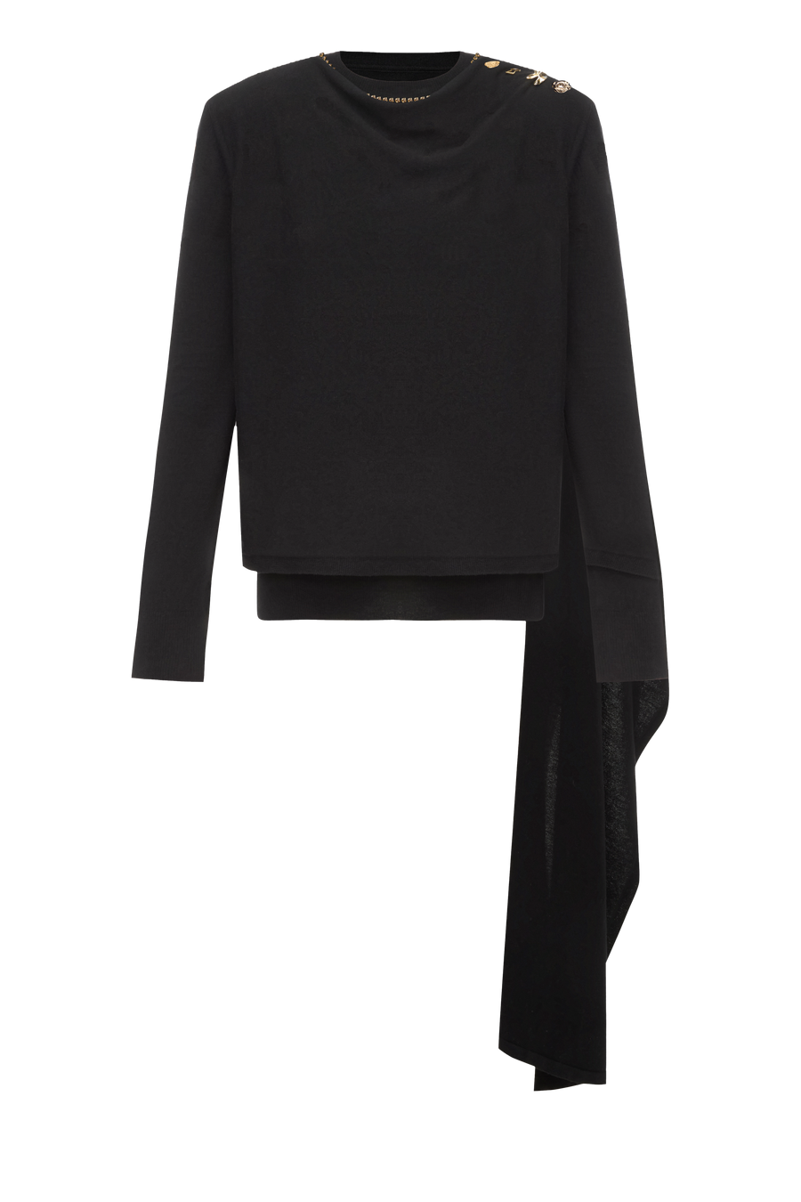 SWEATER-SCARF in black