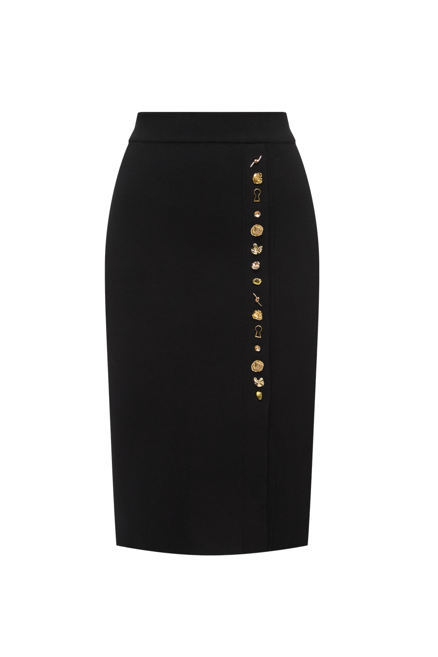 KNIT SHIRT WITH BUTTONS midi