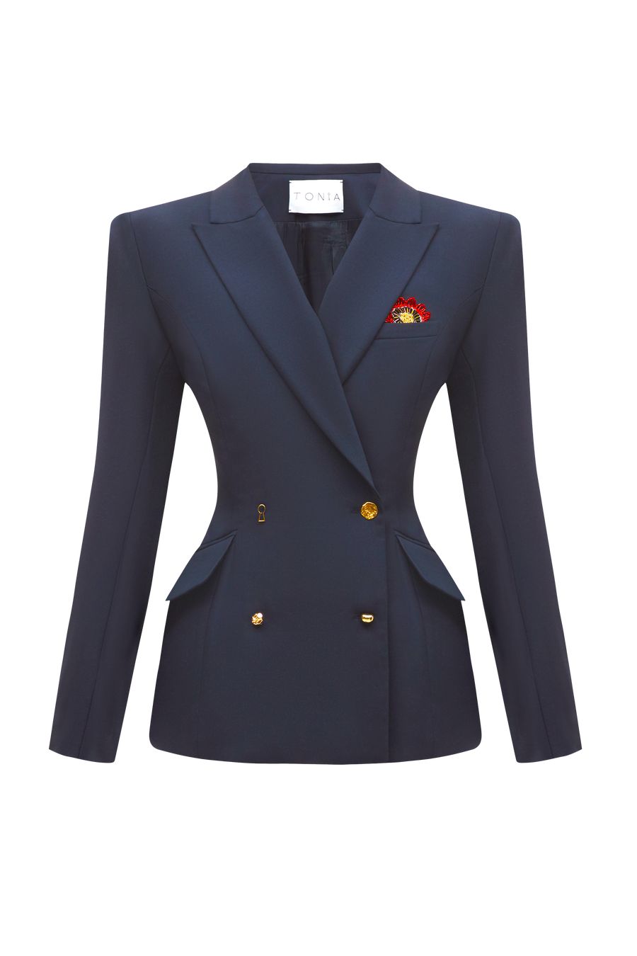 DOUBLE-BREASTED NEW LOOK JACKET in blue