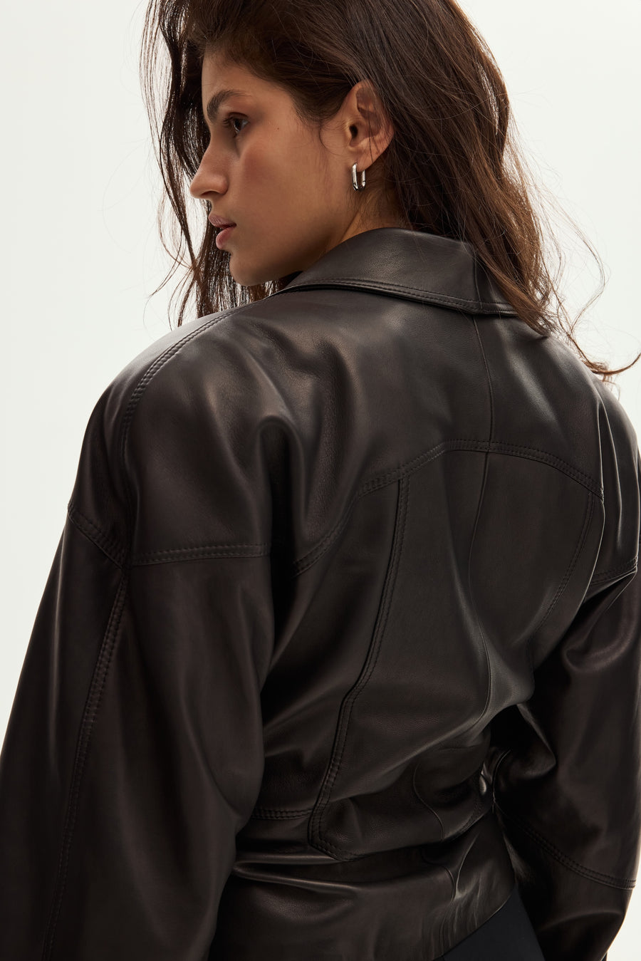 Leather coat