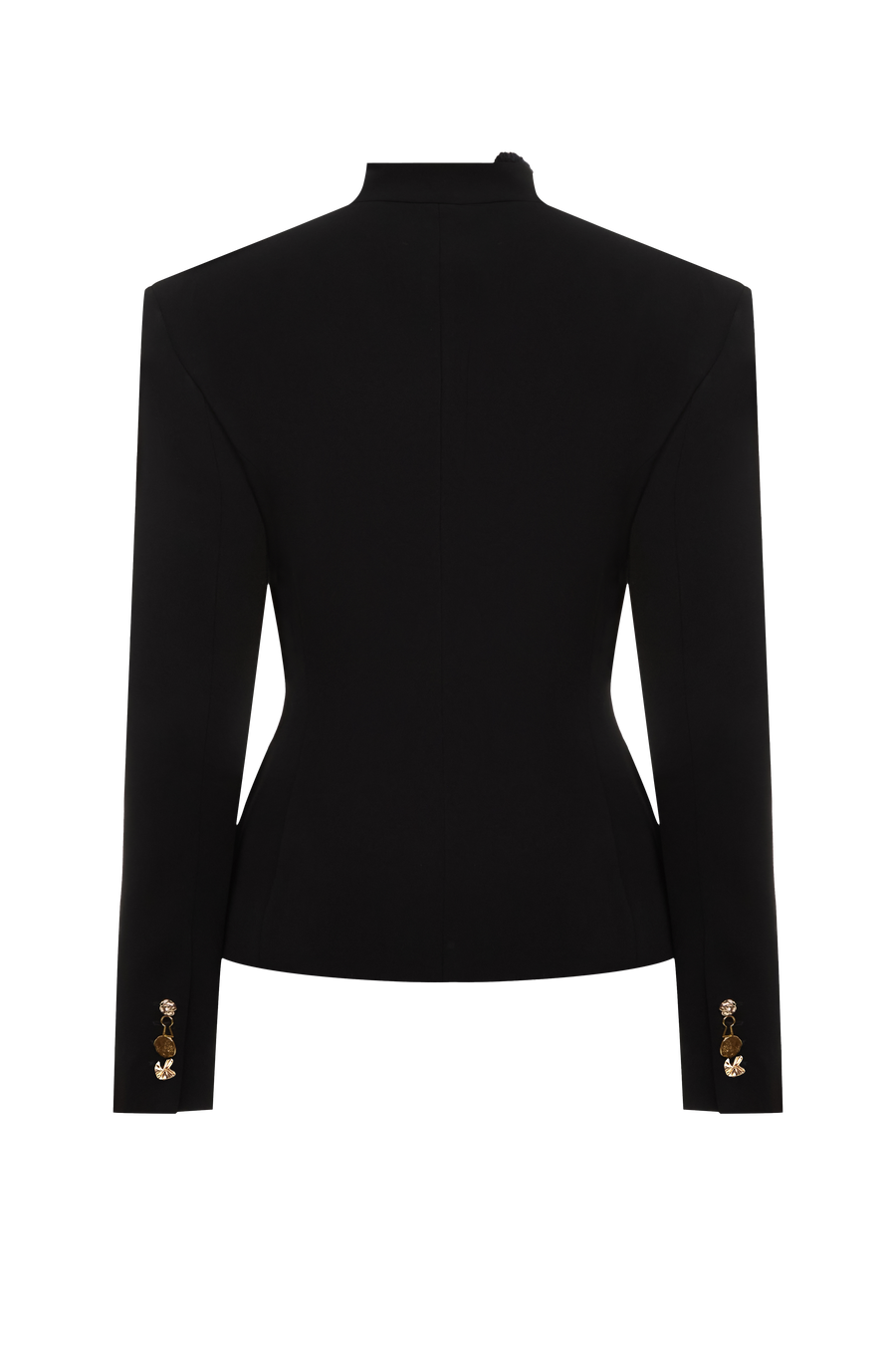 Asymmetrical jacket in black