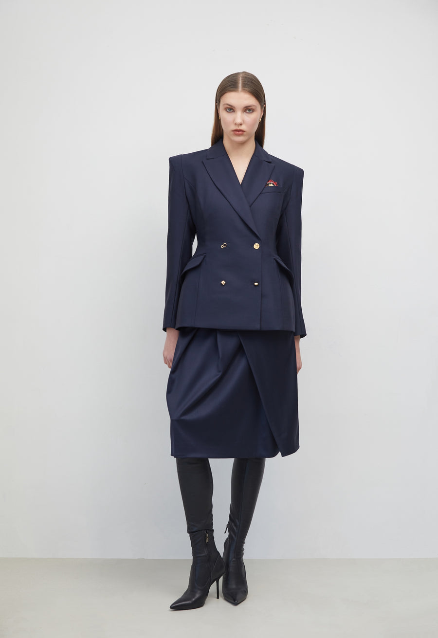 DOUBLE-BREASTED NEW LOOK JACKET in blue