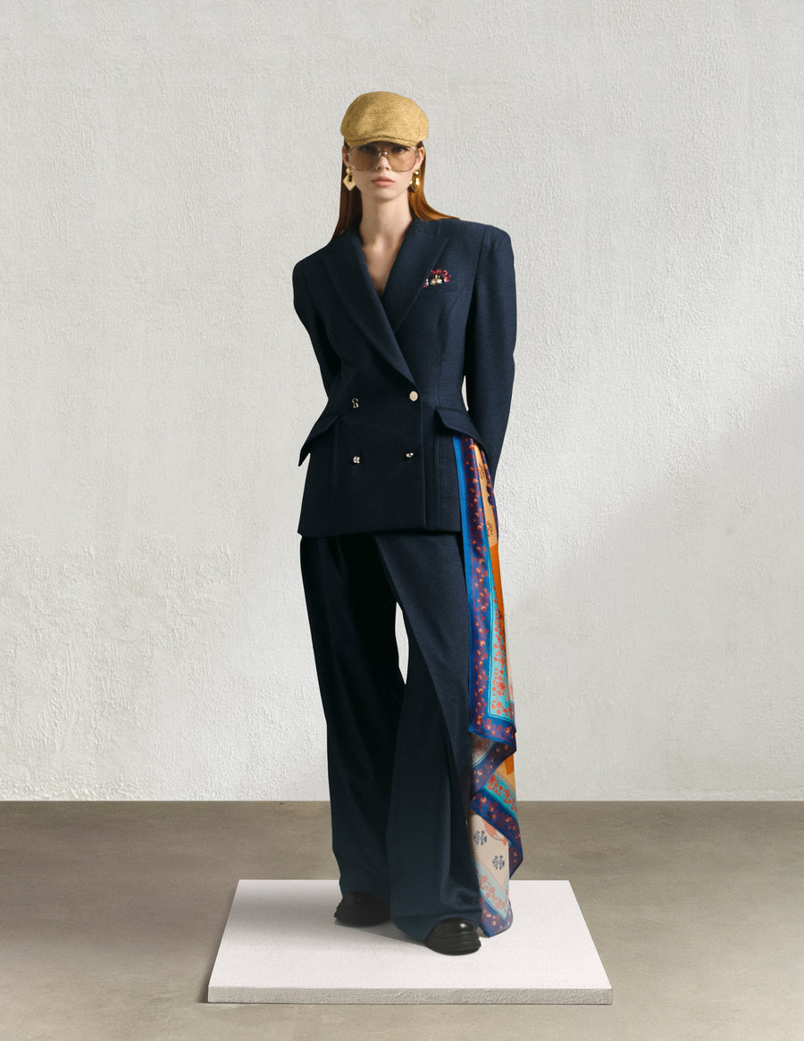 NEW LOOK WRAP TROUSERS in blue