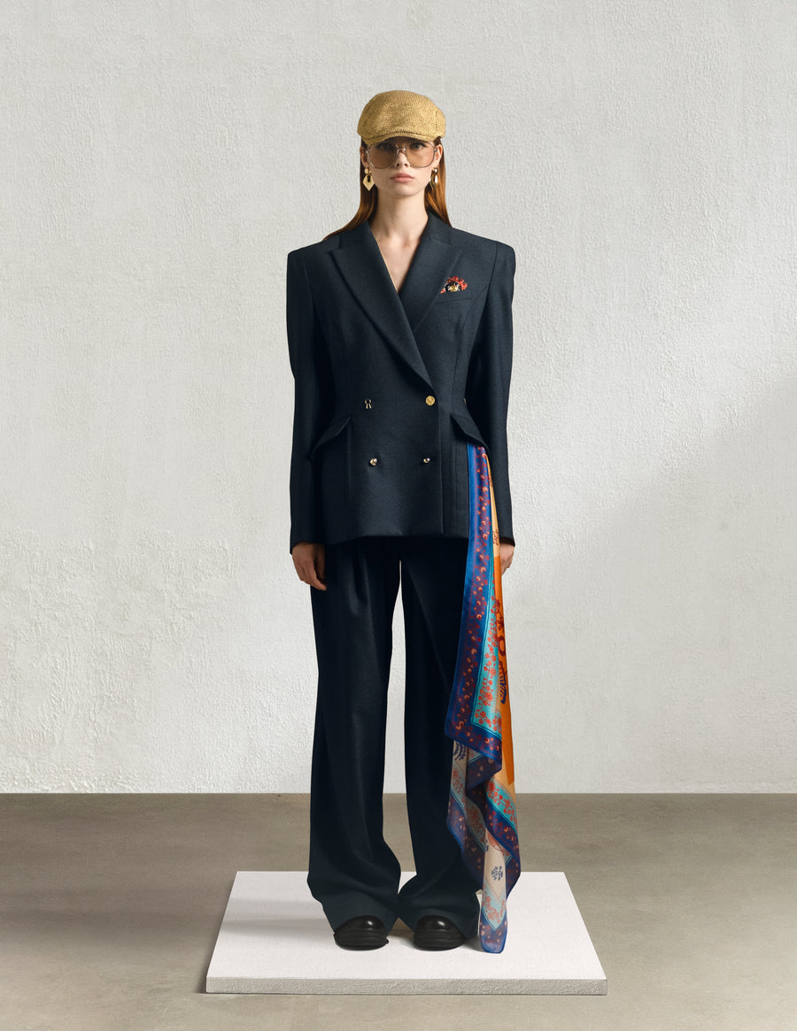 NEW LOOK WRAP TROUSERS in blue