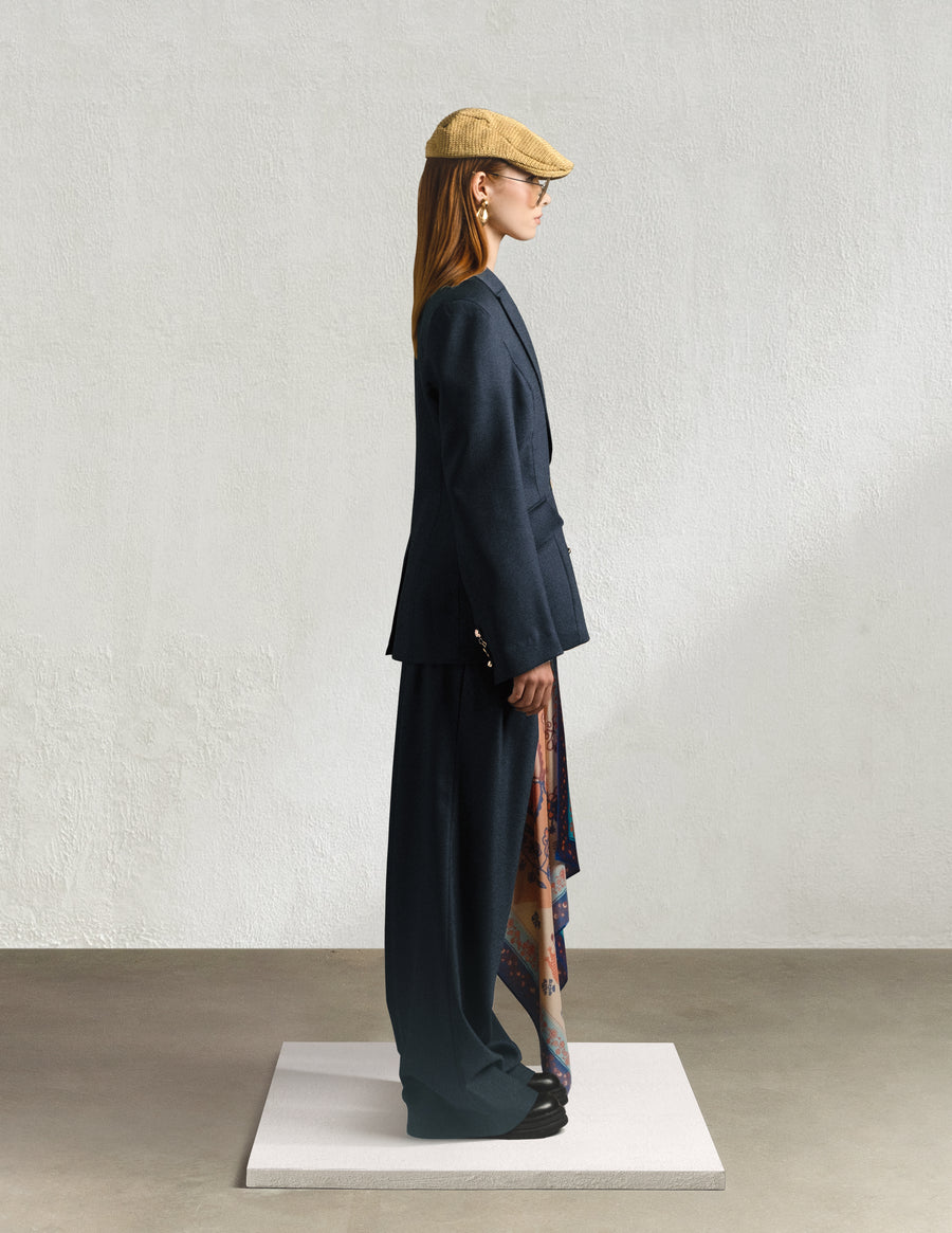 NEW LOOK WRAP TROUSERS in blue