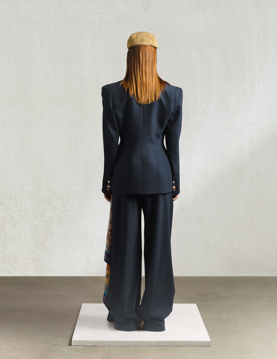 NEW LOOK WRAP TROUSERS in blue