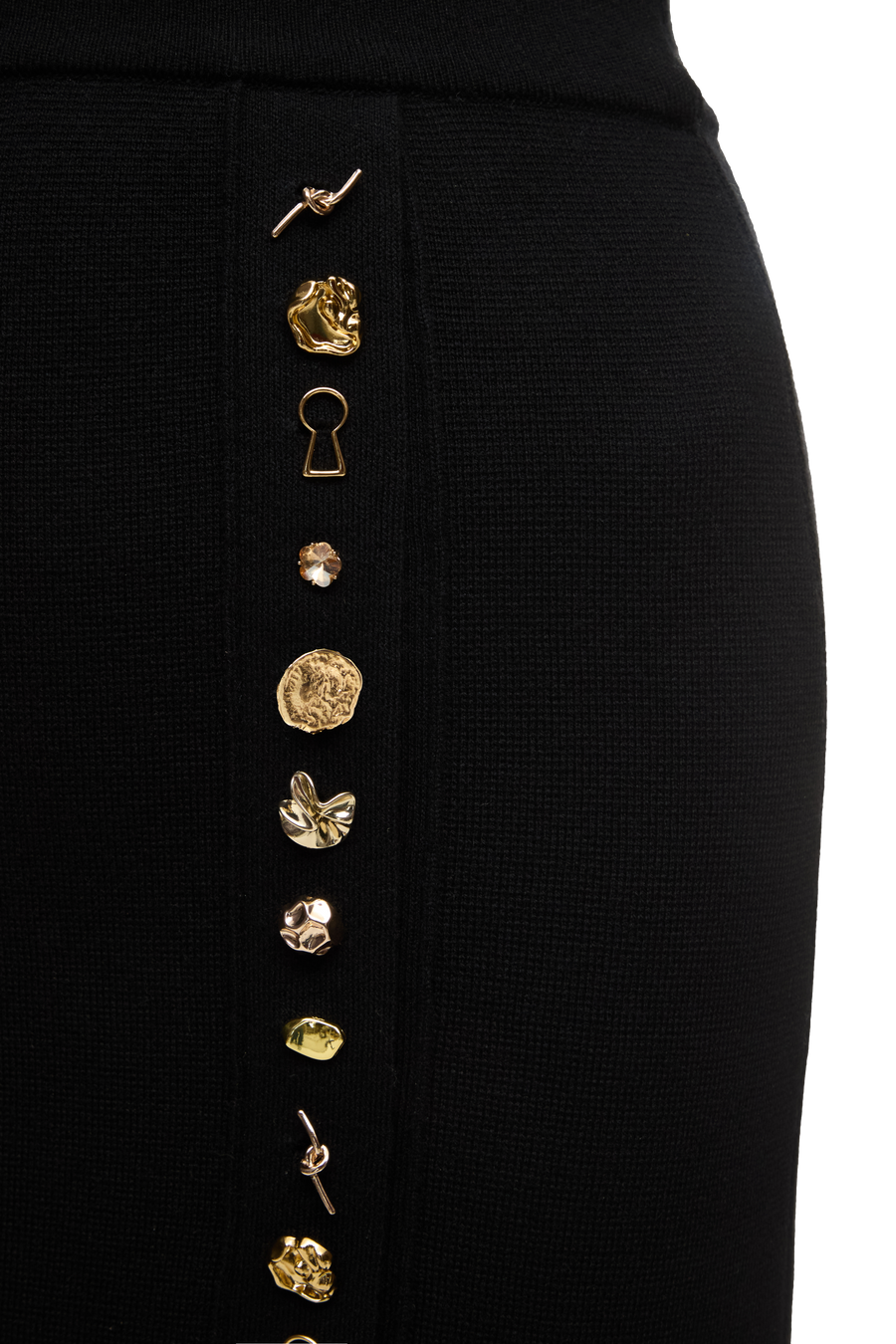 KNIT SHIRT WITH BUTTONS midi