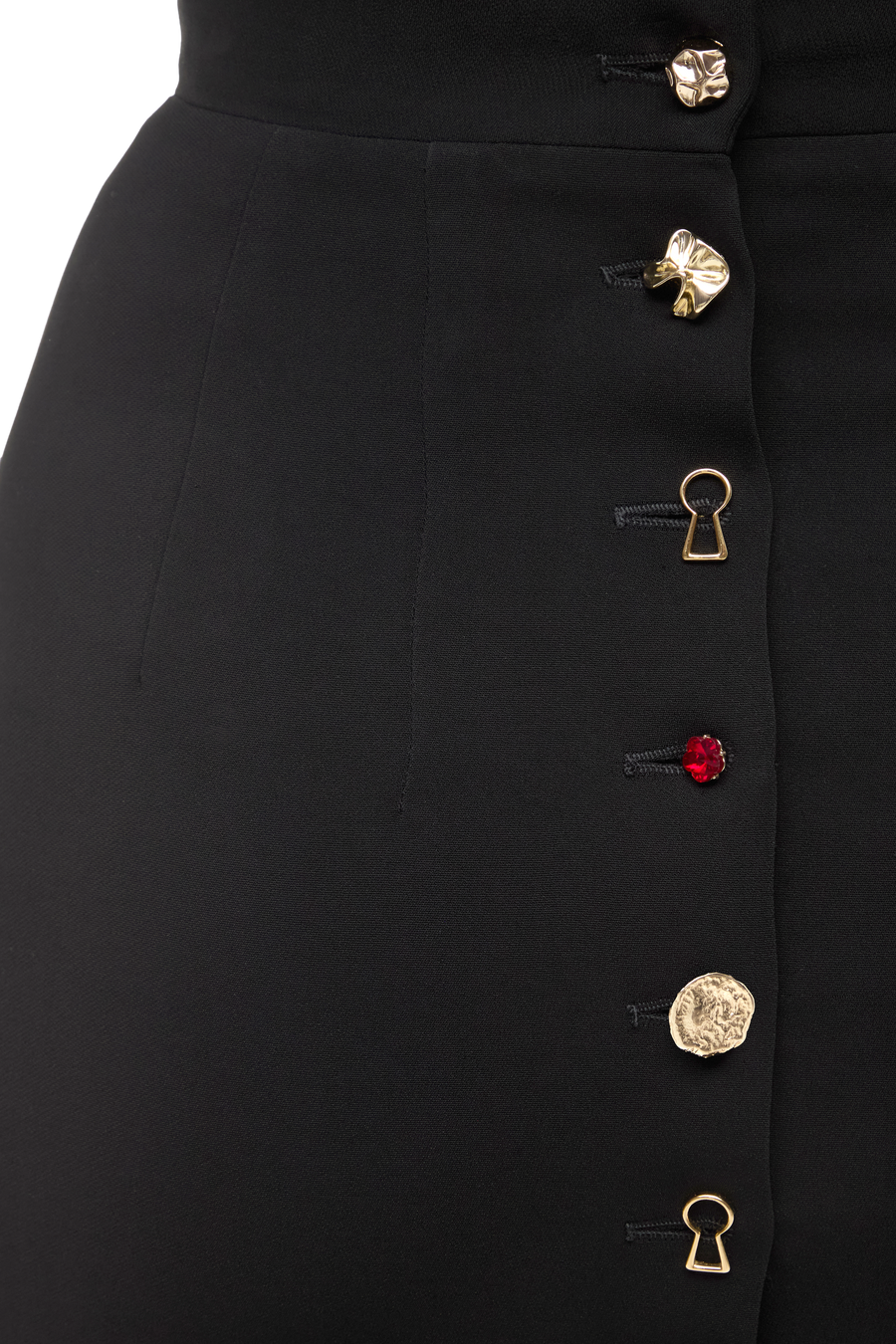 PENSIL SHIRT WITH PLEATS