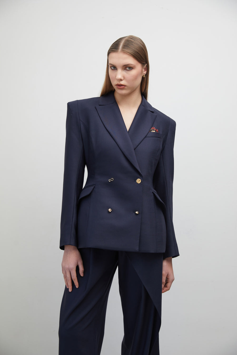 DOUBLE-BREASTED NEW LOOK JACKET in blue