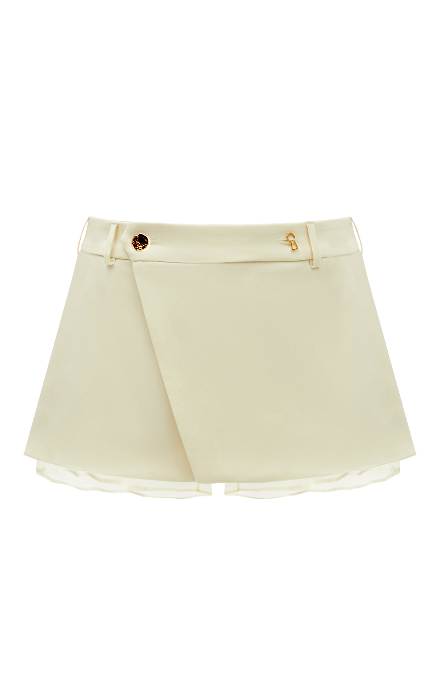NEW LOOK WRAP SKIRT-SHORTS in milk