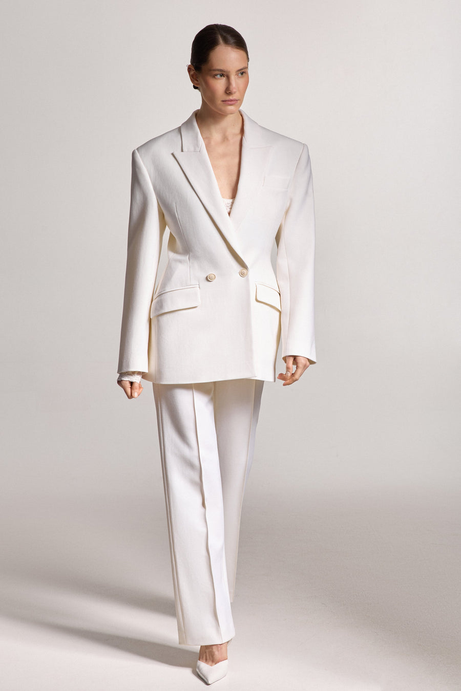 White Fitted Jacket