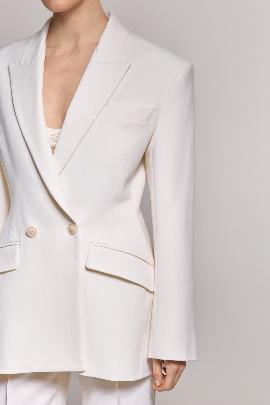 White Fitted Jacket