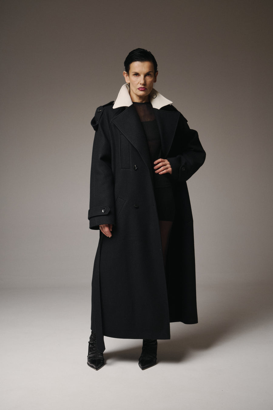 Maxi coat black