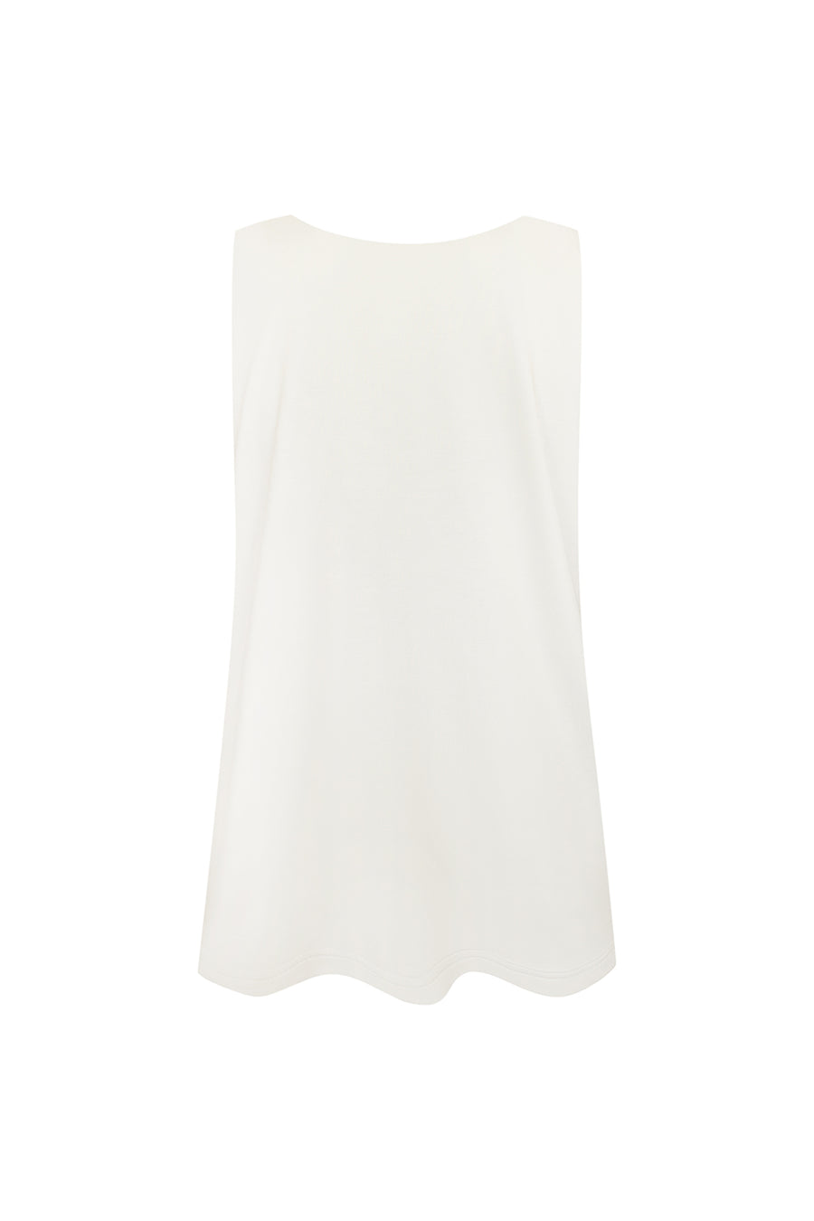 Tank top with a deep neckline