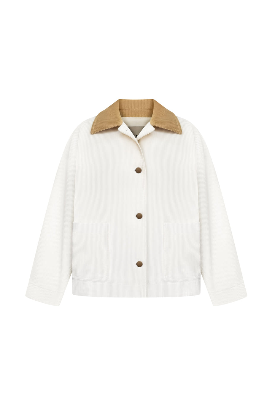 Milk velvet coat