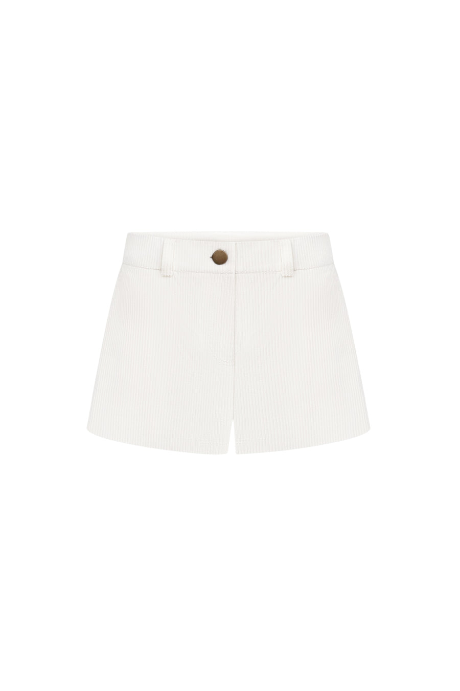 Cream corduroy shorts