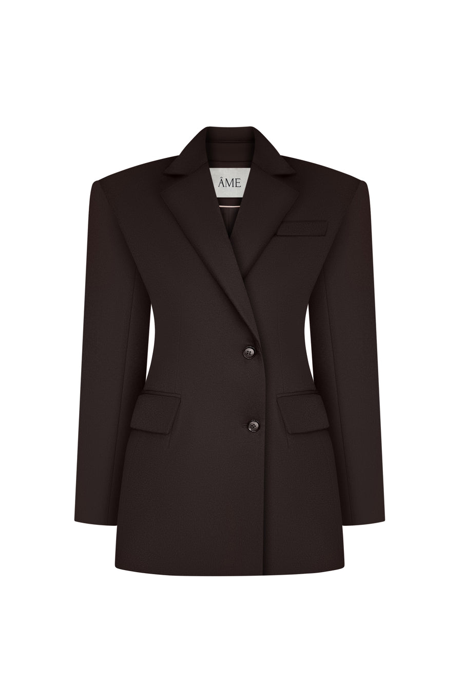 Fitted 100% wool jacket