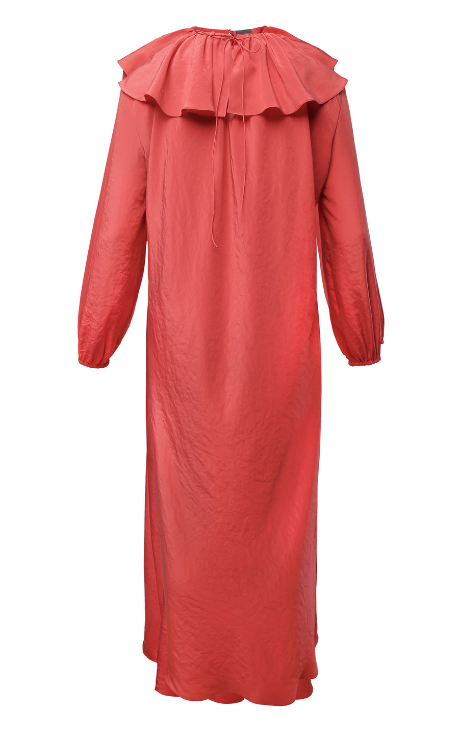 Long Sleeve Satin Midi Dress